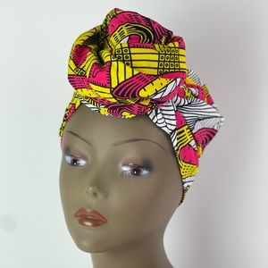 African Print Ankara Multicolor Handmade Headwrap
